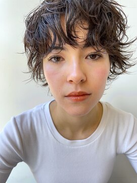 ガレージ バイ グリーン 原宿 表参道(Garage by green) 【loki】ショート×無造作パーマ