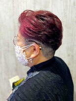 テトテ 門戸厄神店(tetote)&nbsp;【tetote門厄神店】 刈り上げショート　ビビッドピンク