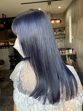 ハク(haku) [吉原勇気]ネイビーカラー×髪質改善