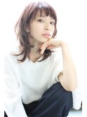 tuuli☆30代40代ペールベージュ切りっぱなしミディアム　257
