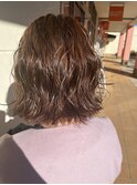 コテ巻き風パーマ