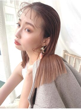 バイオレット 表参道店(Violet) 艶感ストレート韓国風うぶ毛バング髪質改善トリートメント