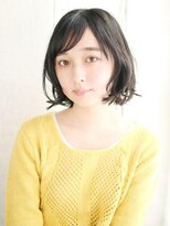 ふんわりトップの外はねアレンジボブ