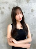 韓国風前髪×レイヤーカット【髪質改善/新宿/レイヤーカット】