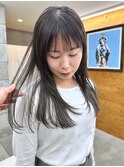 フェイスレイヤー 質感調整カット 透け感カラー レイヤー