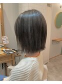 【Anree】外はねボブ×お洒落ハイライトカラー