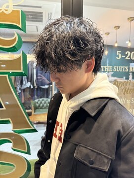 ザスーツブラザーズ(THE SUITS BROTHERS) MEN'SHAIRウルフカルマパーマメンズショートイージーパーマ