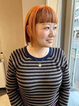 ヨリ(yori) アンブレラカラー ブリーチ オレンジカラー