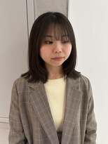 ヨーク(YOKE)&nbsp;【YOKE】レイヤーミディアムオリーブグレージュ顔周りカット