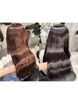 理想の質感を叶える、ツヤのあるストレートヘアに。癖毛などの悩みを改善[柏/柏駅/縮毛矯正]