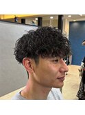 波巻きパーマ