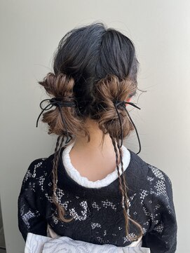 大阪　卒業袴　訪問着　推し活　ヘアセット