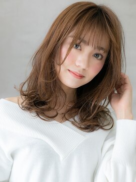 カバーヘア ブリス 戸田公園西口店(COVER HAIR bliss) ミルクティーブラウン大人ガーリーミディアムX戸田公園30代40代