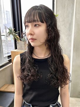 テトヘアー(teto hair) ロングスパイラルパーマ　くるくる　ハード細かめ