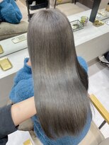モク 立川(moc)&nbsp;韓国風レイヤーカットブリーチダブルカラー前髪