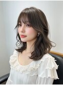 顔周りレイヤーカット_調布韓国ハッシュカット前髪カタログ