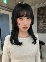 ナヌーク ダイカンヤマ(nanuk daikanyama) ミディアムレイヤー顔まわりレイヤーストレートヘア地毛カラー