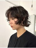 デジタルパーマ/レイヤーボブ/韓国巻き風/結べるレイヤーカット
