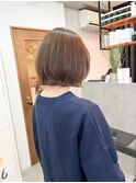 切りっぱなしボブ/外ハネボブ/髪質改善カラー/ボブ/ショートボブ