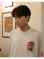 ヒントステーション フォーメンズ(HINTSTATION for Men's)&nbsp;〈浅草 半個室〉 センターパート/ニュアンスパーマ