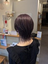 ハチマルハチ ナル 登戸店(808 nalu)&nbsp;ウルフカット × パープルカラー