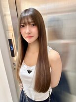 ユアーズヘア 仲町台店(youres hair)&nbsp;髪質改善トリートメントで叶う美髪ストレート　艶髪　前髪