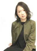 ワンレンボブ×ウィービンググラデーション