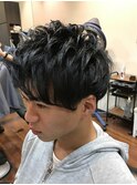 アップバングマッシュ