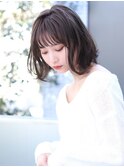 25歳からの【毛先パーマ /黒髪/ことりベージュ】