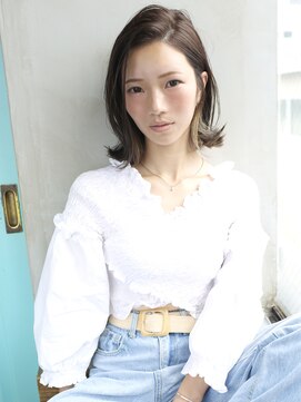 バース(BIRTH) 天神【BIRTH】インナーカラー×かきあげ外ハネミディ