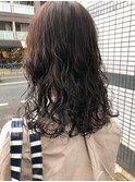 【長谷川愛】レイヤーパーマカーリーヘア大人ボブ透明感ベージュ