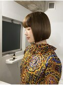 ぱつっとボブ/縮毛矯正/前髪カット/縮毛矯正［南青山］