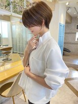 ロンド ストラーダ 心斎橋(Lond strada)&nbsp;ショート×ハイライト白髪ぼかし×シルキーベージュ[心斎橋]