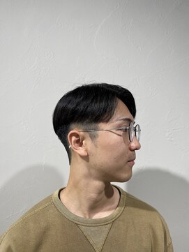 レンゲン(LENGEN) 束感刈り上げビジネス七三ツーブロックアップバング１２３６