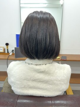 ランプ(Lamp) 【白髪染め可】ボブショート ビフォアー&アフター/白髪ぼかし