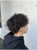 波巻きパーマ