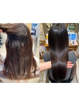 髪質改善のプロが大満足の仕上がりを提供!髪質,ダメージの状態を見極めた施術で、理想のツヤ感スタイルに☆