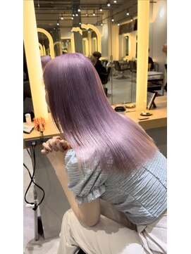 サロンドミルク 新百合ヶ丘店(salon de MiLK) ミルクティーベージュグレージュハイトーンダブルカラー
