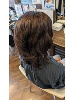 ツヤイロ 島田店&nbsp;白髪染めボブウルフカット前髪レイヤー小顔ワンレン