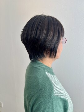 ランプヘアーデザイン(LAMP HAIR DESIGN) 【堀田 奈穂】大人ショート/グレイカラー/50代60代