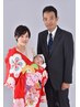 お宮参り撮影プラン/産着レンタル/母着付け＋ヘアセット付き　￥28,200～