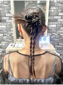 【Lilly渋谷】#ヘアセット#ヘアアレンジ#編み込み#カチモリ
