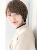 エラ張り/骨格矯正/大人女性似合わせフェザーショート