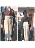 赤と黒のお着物がとっても素敵な袴スペシャル