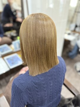 ルクスバイアフィナー(Luxo by Afinar) ブリーチ無しダブルカラー/オリーブ