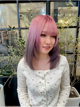 ブレス(bless) ピンクグレー/グラデーション