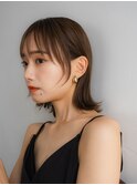 銀座 ボブ ロブ 切りっぱなし 外ハネ フェイスレイヤー