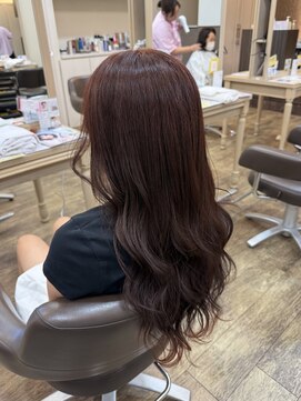 アルターリール(aL ter Rire) くびれヘア/アプリコットオレンジ/ハイライトカラー/杉田花乃