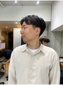 メンズ毛流れツーブロック