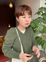 フェンヘアーアイス 中目黒(Fen.hair ici)&nbsp;マッシュショートパーマ◎ナチュラルブラウン×ニュアンスパーマ